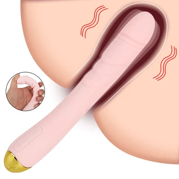 10 Dažnį Moterų Masturbator Dildo Makšties Klitorio Massarger Erotiniai Žaislai G-spot Vibratorius Suaugusiųjų Minkštos Odos Sekso Žaislai Womem