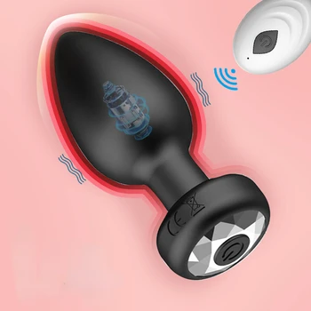 10 Režimų Analinis Kaištis Vibratorius Moterų Vibratoriai Vyrų Belaidžio Prostatos Butt Plug Nešiojamų Gėjų Sekso Žaislai Vandeniui Massager Sekso Parduotuvė