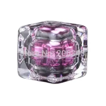 10g AKRILO kvadrato formos rožinis kremas butelis,kosmetikos konteinerių,,grietinėlės indelį,Kosmetikos Indelį,Kosmetikos Pakuotės