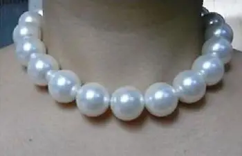 11-12mnm Australijos, pietų jūros white shell perlų vėrinį 18