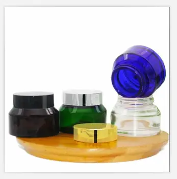 15G nuožulnios pečių stiklo butelis jar puodą alavo kremu/serumu/esmė/drėkintuvai/vaškas/oro nagų akių gelį hialurono kosmetikos pakuotės