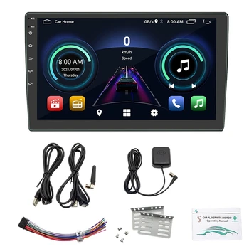 2 Din Automobilio Radijo 9Inch HD Autoradio Multimedia Player Touch Screen Auto Garso Carplay Android 10.1 Automobilio Stereo MP5 Player