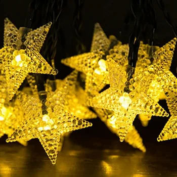 20/50/100 LED Saulės Žvaigždė String Šviesos Lauko Saulės energija Varomas Šmėžavimas Pasakų Šviesos Dekoracija Sode Veja Kiemo Kalėdos Šalis