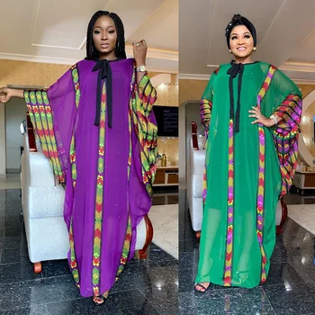 2019 naują atvykimo mados stilius afrikos moterų spausdinimo plius dydis ilga suknelė