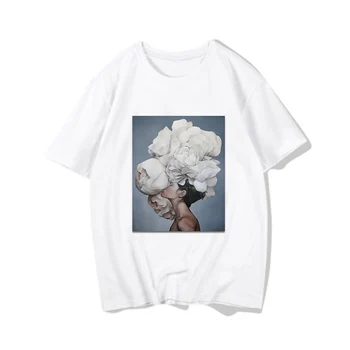 2020 metų Vasaros Moterų marškinėliai Dieną ir T-shirt Trumpas Rankovėmis marškinėlius moterims Moteriški Drabužiai