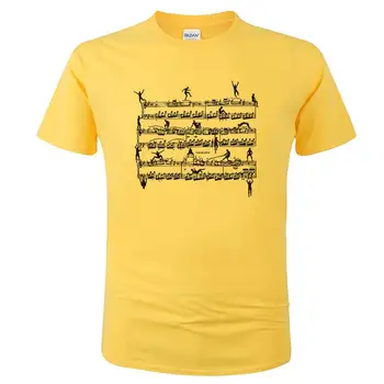 2020 Naujas Mozart Vyrų Marškinėliai Juokinga Muzikos Lapo Spausdinimo T-Shirt Vasaros Medvilnės Trumpomis Rankovėmis Prekės Tees Camisa Hombre C60