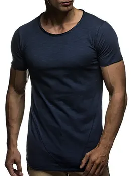 2020 Naujas Vyrų Mados Susiuvimo marškinėliai vyriški Vasaros Atsitiktinis Sporto trumparankoviai marškinėliai