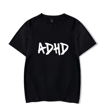2021 Joyner Lucas Mados ADHD T-shirt Vyrai Moterys Vasarą trumpomis Rankovėmis Hip-Hop marškinėliai Atsitiktinis Streetwear marškinėliai Topai