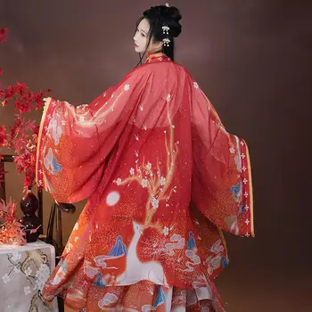 2022 kinijos tradicinės hanfu paltai moterims senovės hanfu apsiaustu cosplay lady elegantiškas tango etape kostiumas rytų šifono cardigan