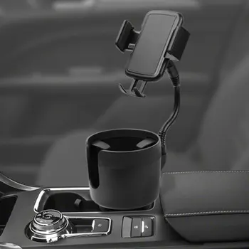 2022 naujas multi-function automobilio puodelio laikiklį extender pasukti koregavimas 2-in -1 automobilio puodelio laikiklį, mobiliojo telefono laikiklis