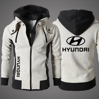 2022New Hyundai Vyrų Drabužiai Lauko Palaidinės Atsitiktinis Vyriškos Striukės Vilnos Šiltas Hoodies Kokybės SportWear Harajuku Outwear