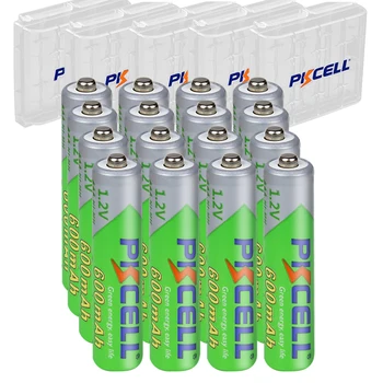 20PCS PKCELL AAA 600mah 1.2 V NIMH žemas savęs išleidimo AAA tipo Įkraunamas Baterijas lango Turėtojas žaislų šviesos