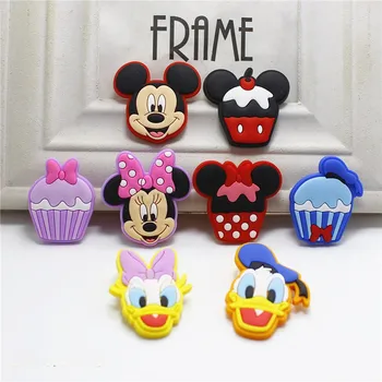 2vnt Disney animacinių filmų Mickey mouse sagė Minnie ženklelis drabužiai, lėlės Priedai mergaitė berniukas vaikams dovanų medalis princesė mielas žaislas pin