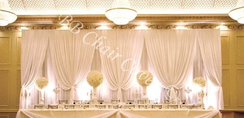 3M(H) * 8M(W) Vaiskiai Balta Vestuvių Fonas vestuvių Scenos uždangą vestuvių dekoravimas