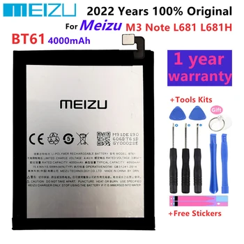 4000mAh BT61 ( L edition ) Naujas Baterijas Meizu Meizy M3 Pastaba L681H L681 L-versijos L Mobiliojo Telefono Baterija