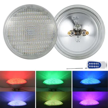 54W 24W LED 12V Baseinas Šviesos Nuotolinio Valdymo RGB LED PAR56 Lemputė IP68 Embeded Povandeniniai Fontanų lempos Šviesos Tvenkinys