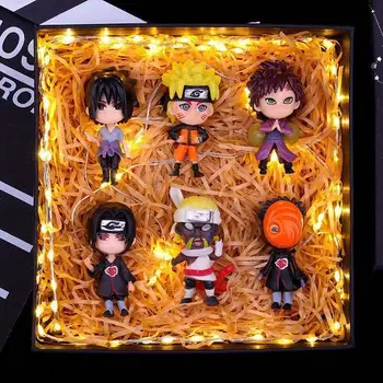 7CM Lėlės Ninja Lėlių Modelis 6 Vnt/set Naruto Anime Pav Žaislai Childen Sasuke Naruto Kakashi Puošyba, Kolekcines, Mielas dovana