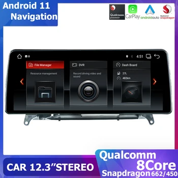 Android 11 Automobilių GPS Stereo 12.3