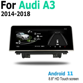 Automobilių Android 11 Audi A3 8V 2014~2018 MMI Touch Screen Radijo Garso Multimedijos Grotuvas Stereo Ekranas navigacijos GPS Navi Žemėlapyje