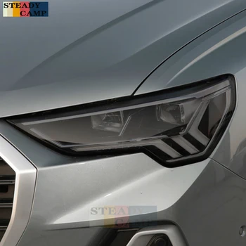 Automobilių Žibintų Apsauginės Plėvelės Rūkyti Juoda Spalva Wrap Vinilo Skaidrios TPU Lipdukas Audi Q3 F3 RSQ3 2019 2020 2021 Sportback