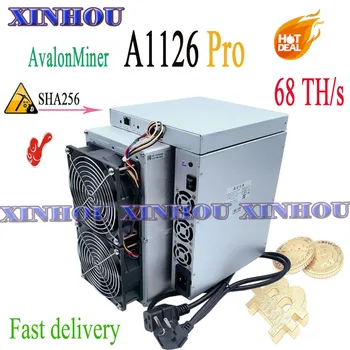 Avalon A1126Pro 68/s SHA256 BTC BCH Asic miner Geriau nei A1246 A1166 A1146 A1066 AntMiner S19 T19 S17 T17 Innosilicon T3 T2T