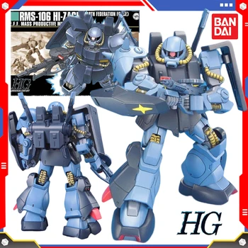 Bandai Originalus HGUC 1/144 Gundam RMS-106 Hi-Zakas Animacija Pav Kilnojamojo Surinkto Modelio Rinkinys, Kolekcija hobis Žaislas Dovana Vaikas