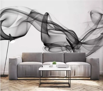 beibehang Individualų didelis tapetai, 3d stereo foto freskos abstraktaus meno rašalo, dūmų fone sienos kambarį 3d tapetai