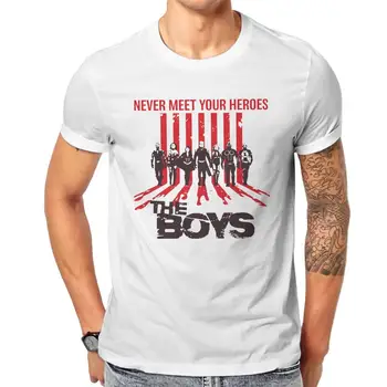 Berniukai Niekada Patenkinti Jūsų Herojai T-Shirt Vyrams Unikalus, 100% Medvilnės Tees Apvalios Kaklo trumpomis Rankovėmis T Shirts, Naują Atvykimo Drabužiai