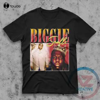 Biggie Smalls Rap Hip-Hop 90-ŲJŲ Retro Vintage Marškinėliai T-Shirt Trumpas Rankovėmis Vintage Stiliaus, T-Marškinėliai, Gimtadienio Dovana Medvilnės Marškinėliai