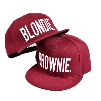 BLONDIE ALAUS Siuvinėjimo Karšto Pardavimo Snapback Skrybėlės Medvilnės Pora Teniso Kepurės Hip-Hop ' Kolonėlė