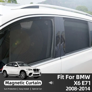 BMW X6 E71 2008-2014 Magnetinio Užuolaidos, Langų, Automobilių Saulė Pavėsyje Skydelis Apsaugos skėtį nuo saulės Padengti Priedų