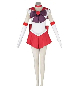 CosplayLove Rei Hino Sailor Mars Cosplay Kostiumai, Raudona Mielas Suknelė AnimeStock Helovinas Kalėdų