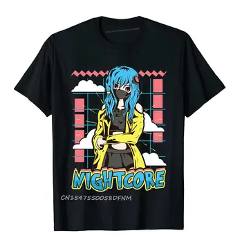 Crazy Viršūnes Tees Premium Medvilnė Jaunų Marškinėliai Mielas Nightcore Anime Mergina Japonijos Spausdinti Juokinga