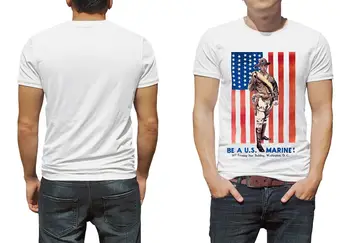 Derliaus JAV jūrų Pėstininkas Įdarbinti Propagandos Marškinėliai Naujas 100% Medvilnės, trumpomis Rankovėmis O-Kaklo marškinėliai Atsitiktinis Mens Viršų