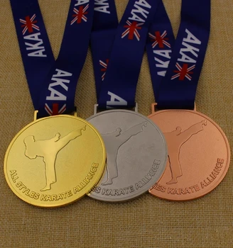 Didmeninė užsakymą dovana metalo medalis gamintojas Taekwondo medalis aukso, sidabro ir vario