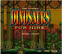 Dinozaurai Nuoma 16 bitų MD Žaidimo Kortelės Sega Mega Drive Genesis