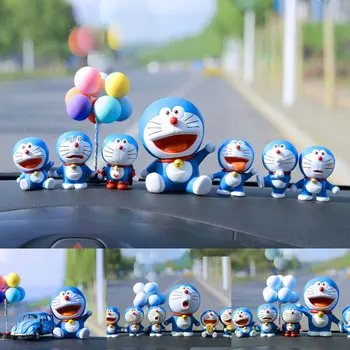 Doraemon Miega Nobita Anime rankdarbių Automobilių Apdailos Mielas Automobilių Aksesuarai, Namų Interjero Darbalaukio Pyragas Papuošalai vyrams, moterims