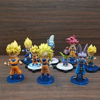 Dragon Ball Super Veiksmų Skaičius, Son Goku Sūnus Gohan Mėlyna Plaukų Gogeta Frieza Skrynios Beerus Piccolo Frieza Modelis Ornamentu Žaislai