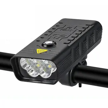 Dviračio Šviesos T6 USB Įkrovimo Dviračio Lempa IPX5 atsparumas Vandeniui LED Žibintų Galia Banko MTB Dviračių Priedai