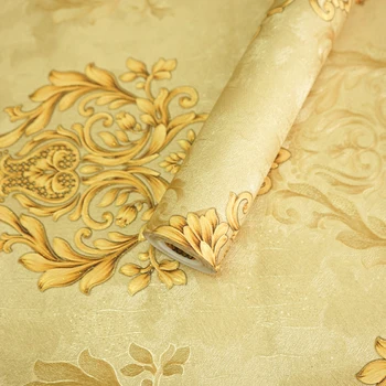 Europos Prabangos Stiliaus Miltligė įrodymas, PVC Balta Juoda Damask Dryžuotų Tapetų, Miegamojo Kambarį 3D Įspaudų Siena Popieriaus Rulonų