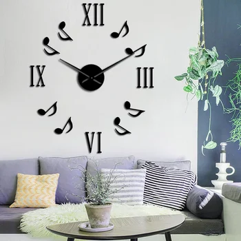 Frameless Pastaba Sieninis Laikrodis Veidrodėliai Siena Lipdukas Mados Dizaino svetainė, Miegamasis Dekoro Kūrybos 