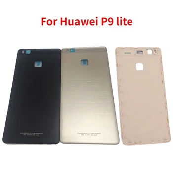 Galinio Dangtelio Huawei P9 lite Atgal Baterijos Dangtelis Galinių Durų Būsto Atveju, atsarginės Dalys, su logotipu
