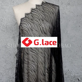 GLace 3M/Daug 1,5 M pločio, Banguoti Blakstienų Nėrinių Audinio Suknelė Suknelė Apatiniai Nightdress Dugno Marškinėliai Medžiaga TX553