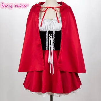 Helovinas Kostiumas Suaugusių Moterų Fantazijos Kostiumas Ponios Little Red Riding Hood Kostiumas su 6XL dydis moterų cosplay suknelė nemokamai laivas