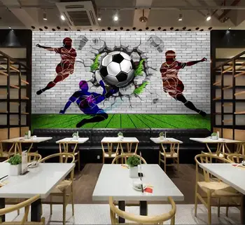 Individualizuotos fono paveikslėlį Futbolo Tematikos Baras restoranas, tapetai, fone, sienos kambarį miegamojo puošimas 3d tapetai, freskos