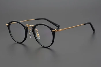 Japonijos markės dizaineris retro frame trumparegystė akinių rėmeliai tinka vyrams ir moterims klasikinis rėmas GMS805