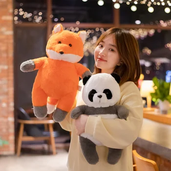 Japonų Stiliaus Fox Pliušinis Žaislas Mielas Animacinių filmų Gyvūnų Panda Įdaryti Lėlės Merginos Meilužis Valentino Dovana Kawaii Sofa Dekoro Pagalvės