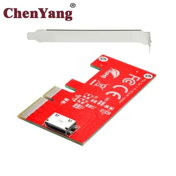 Jimier Chenyang PCI-E 3.0 Express 4.0 x4, kad Oculink Vidaus SFF-8612 SFF-8611 Host Adapter PCIe SSD su Laikikliu
