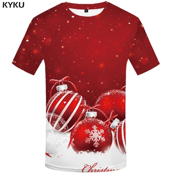 Kalėdų vyriški T-Shirt Roko ChristmasT Marškinėliai 3D Atspausdintas Hip-Hop T-shirt Snaigės T-shirt Animacinis Raudona Šalis, vyriški Drabužiai