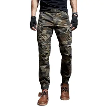 Karinės Armijos Stiliaus Poilsiu Vyrų Atsitiktinis Taktinės Kelnės Slim Fit Krovinių Kelnės Streetwear Haremas Drabužiai